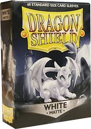 Dragon Shield 60 Standard Size Matte Sleeves - White