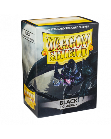 Dragon Shield 100 Standard Classic Sleeves - Black