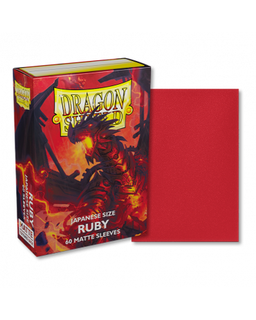 Dragon Shield Japanese Size Matte Sleeves - Ruby (60)