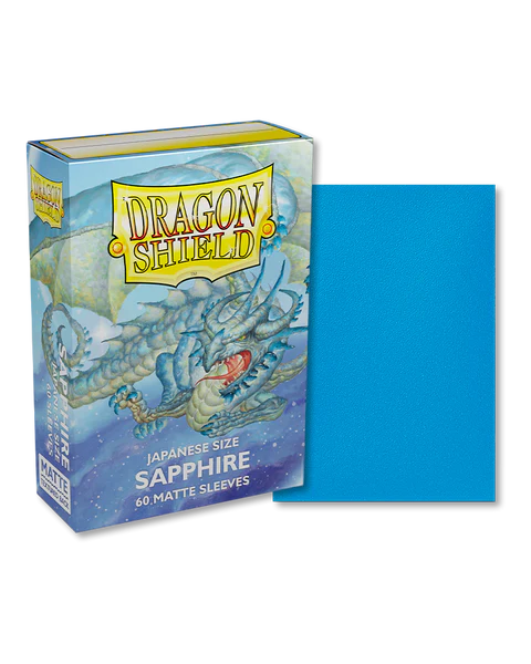 Dragon Shield Japanese Size Matte Sleeves - Sapphire (60)