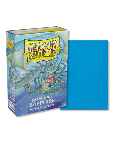 Dragon Shield Japanese Size Matte Sleeves - Sapphire (60)