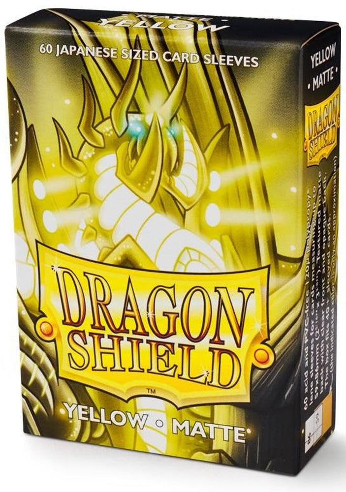 Dragon Shield 60 Japanese Size Matte Sleeves - Yellow
