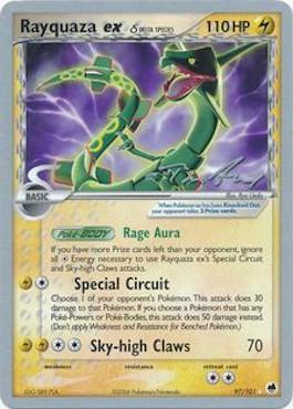 Rayquaza ex (97/101) (Delta Species) (Legendary Ascent - Tom Roos) [World Championships 2007]