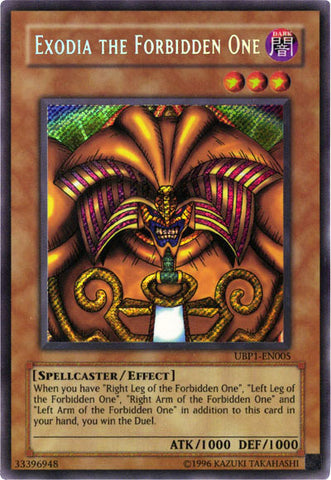 Exodia the Forbidden One [UBP1-EN005] Secret Rare