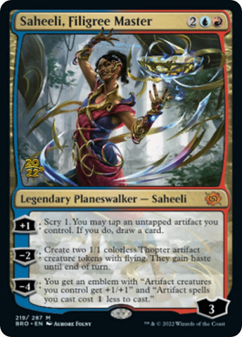 Saheeli, Filigree Master [The Brothers' War Prerelease Promos]