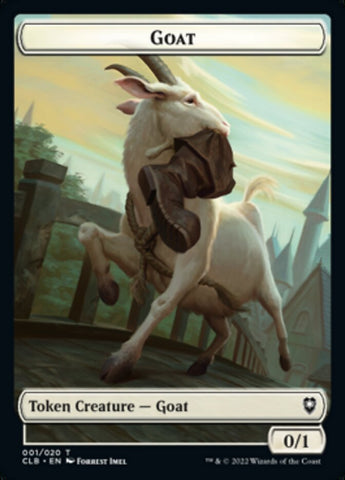 Treasure // Goat Double-Sided Token [Commander Legends: Battle for Baldur's Gate Tokens]