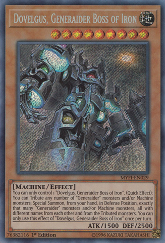 Dovelgus, Generaider Boss of Iron [MYFI-EN029] Secret Rare