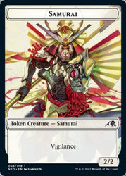 Samurai // Mechtitan Double-Sided Token [Kamigawa: Neon Dynasty Tokens]