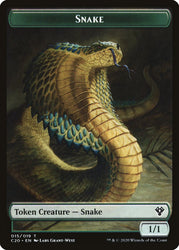 Beast (010) // Snake Double-Sided Token [Commander 2020 Tokens]