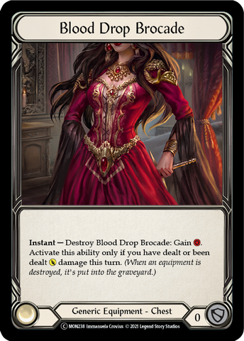 Blood Drop Brocade [U-MON238-RF] (Monarch Unlimited)  Unlimited Rainbow Foil