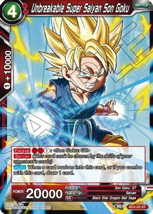 Unbreakable Super Saiyan Son Goku (SD2-03) [Mythic Booster]