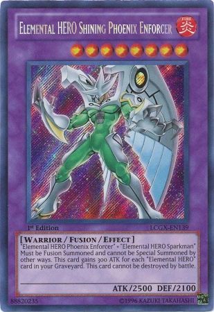 Elemental HERO Shining Phoenix Enforcer [LCGX-EN139] Secret Rare