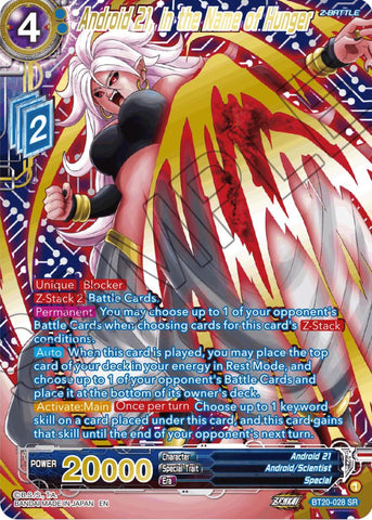 Android 21, in the Name of Hunger (Gold-Stamped) (BT20-028) [Power Absorbed]