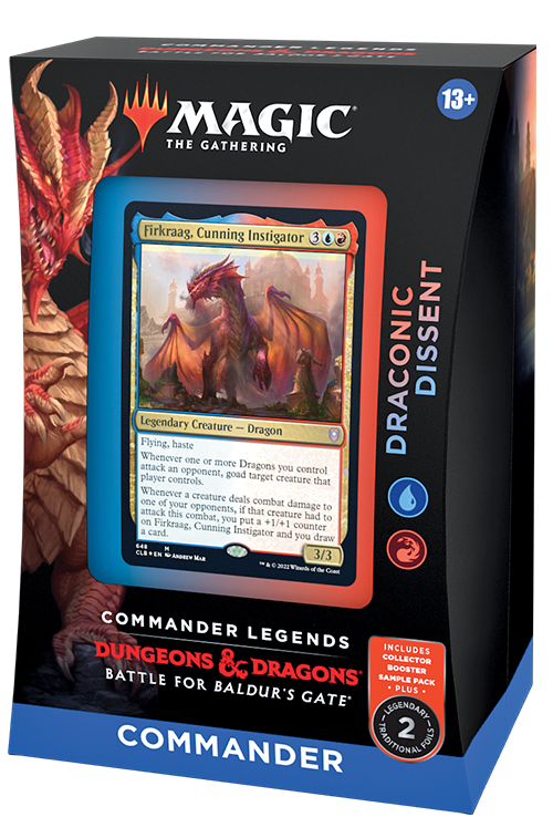 MTG D&D Battle for Baldurs Gate Commander Legends Deck Draconic Dissent