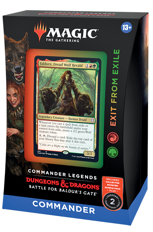 MTG D&D Battle for Baldurs Gate Commander Legends Deck Exit From Exile