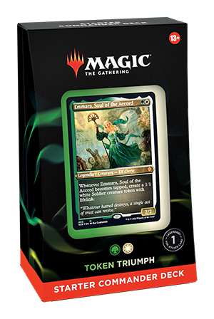 Magic the Gathering : Evergreen Starter Commander Decks 2022 Token Triumph (Green-White