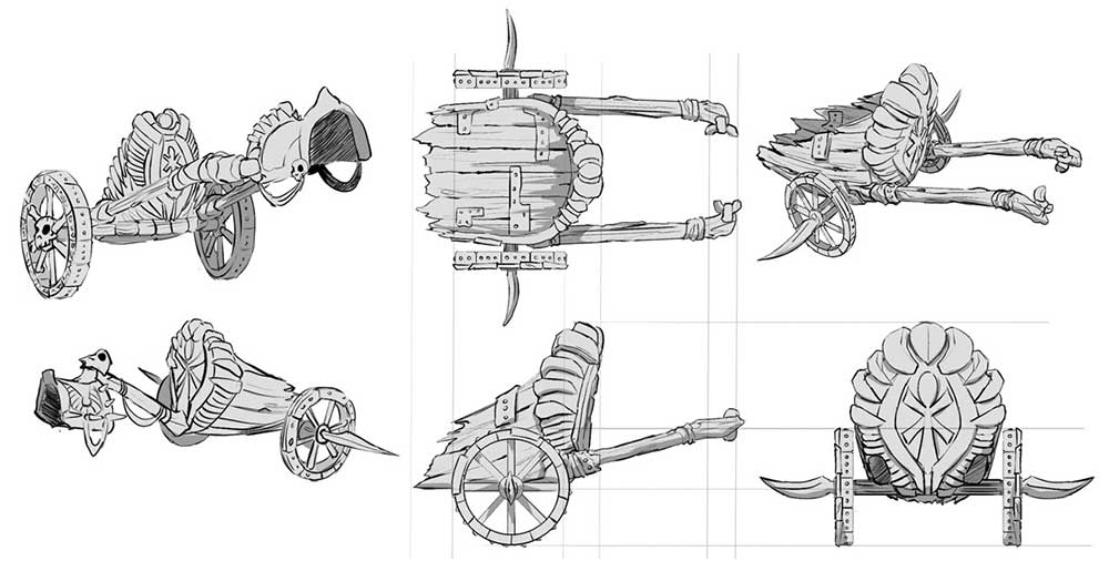 Kings of War Empire of Dust Revenant Chariots Regiment