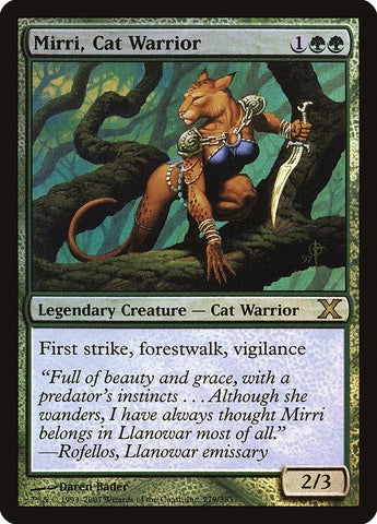 Mirri, Cat Warrior (Premium Foil) [Tenth Edition]