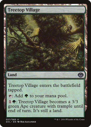 Treetop Village (Garruk vs. Liliana) [Duel Decks Anthology]