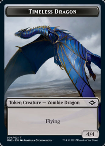 Clue (15) // Timeless Dragon Double-Sided Token [Modern Horizons 2 Tokens]