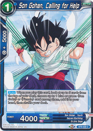 Son Gohan, Calling for Help (BT8-028) [Malicious Machinations]