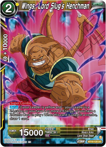 Wings, Lord Slug's Henchman (BT19-120) [Fighter's Ambition]