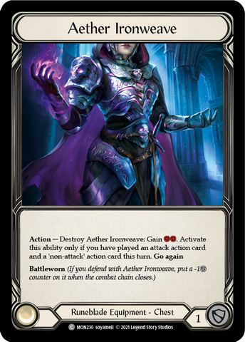Aether Ironweave [MON230-CF] (Monarch)  1st Edition Cold Foil