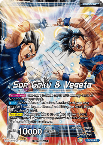 Son Goku & Vegeta // Miracle Strike Gogeta (Gold Stamped) (P-069) [Mythic Booster]