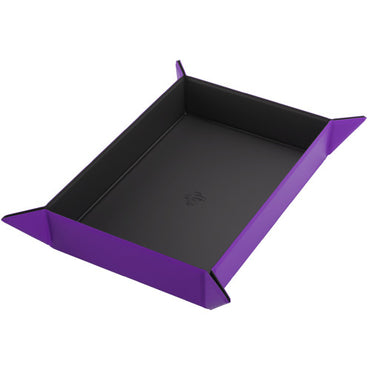 Magnetic Dice Tray Rectangular: Black/Purple