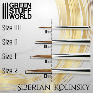 Green Stuff World: GOLD SERIES Siberian Kolinsky Brush - Size 2