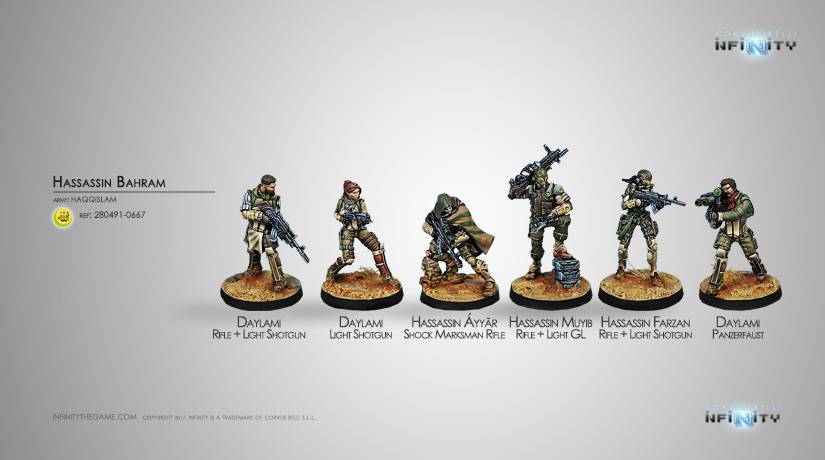 Hassassin Bahram (Sectorial Army Pack) Infinity Corvus Belli