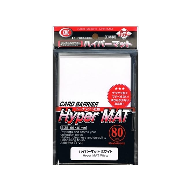 KMC HYPER MAT WHITE SLEEVES (80)