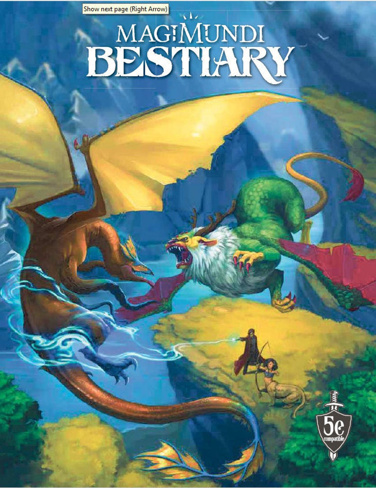 Magimundi Bestiary for 5th Edition Hardcover