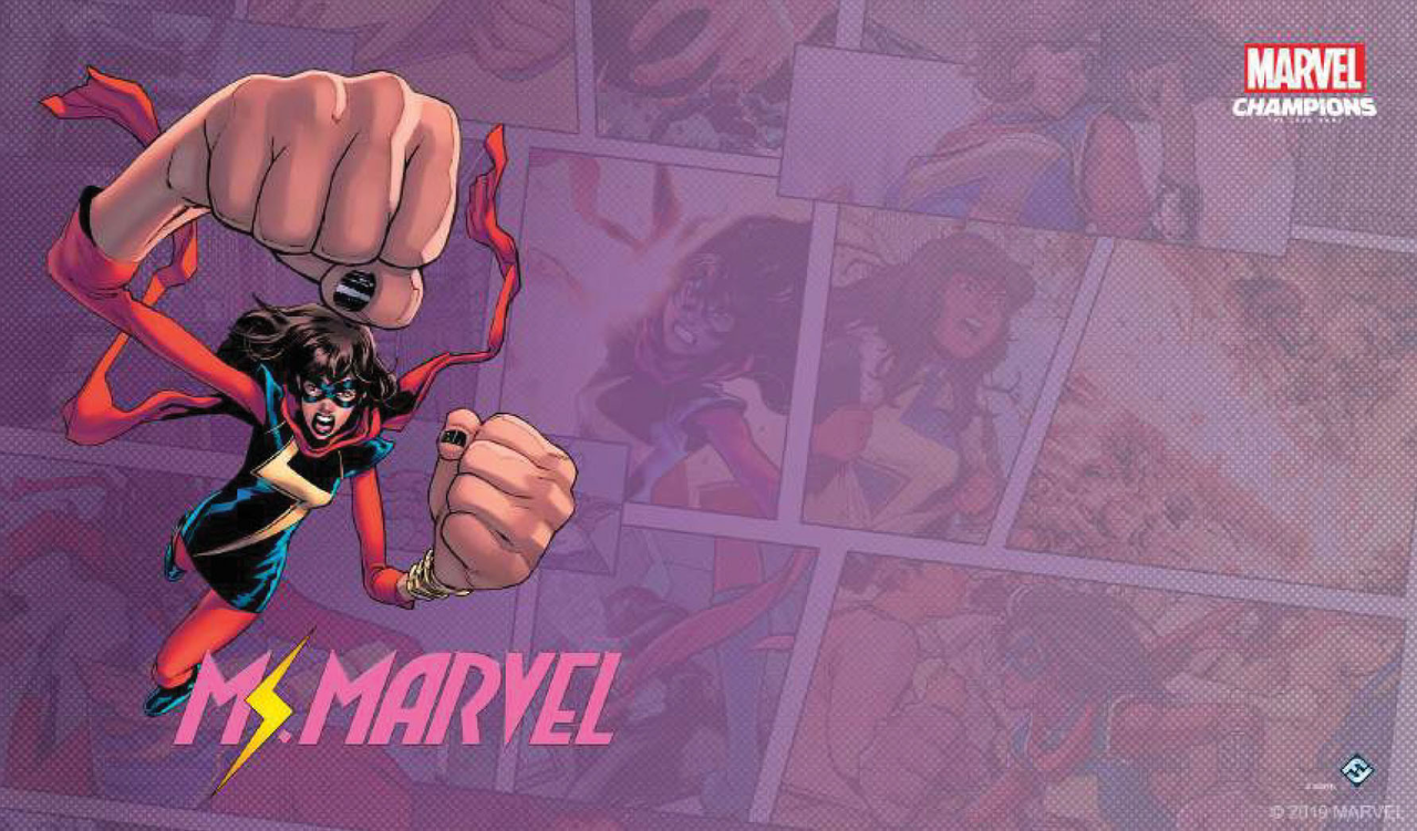 FANTASY FLIGHT GAMES MARVEL CHAMPIONS: Ms. Marvel Game Mat Game Mat