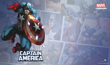 FANTASY FLIGHT GAMES MARVEL CHAMPIONS: Captain America Game Mat