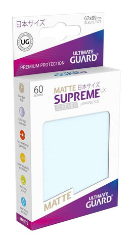 Ultimate Guard Sleeves Japanese Size Supreme Matte Transparent (60)