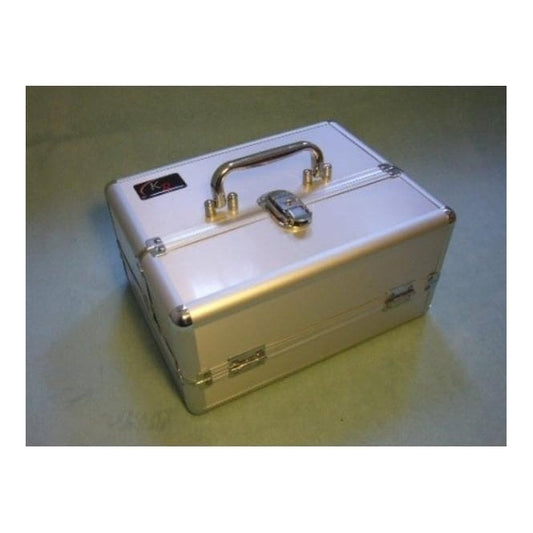 KR Case Aluminium Small Half Width Silver With Pick and Pluck