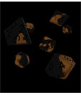 Oakie Doakie Dice RPG Set Glow in the Dark - Lava (7)