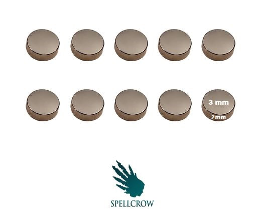 Neodymium Magnets 3 mm x 2 mm Spellcrow