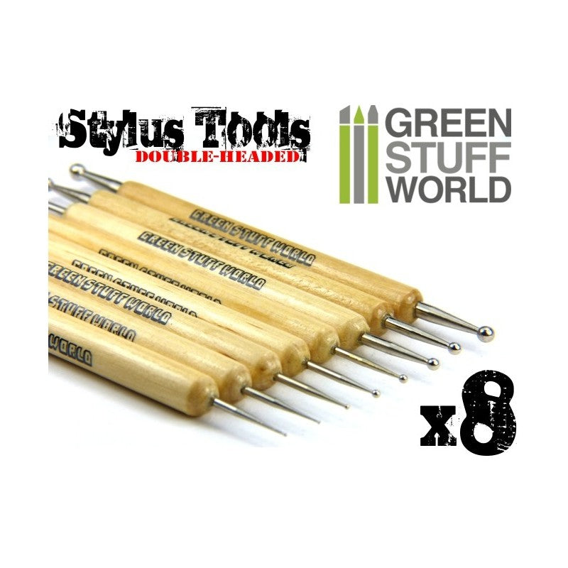 Green Stuff World 8x Sculpting STYLUS tool set