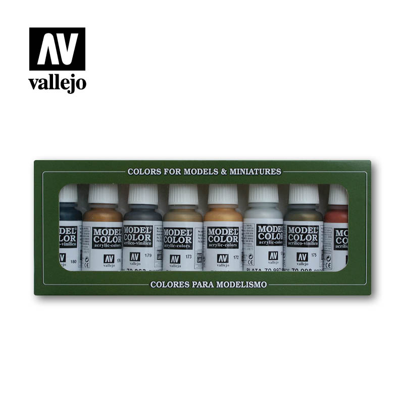 Vallejo Paint - Model Colors Set - Metallic Colors 8x17ml