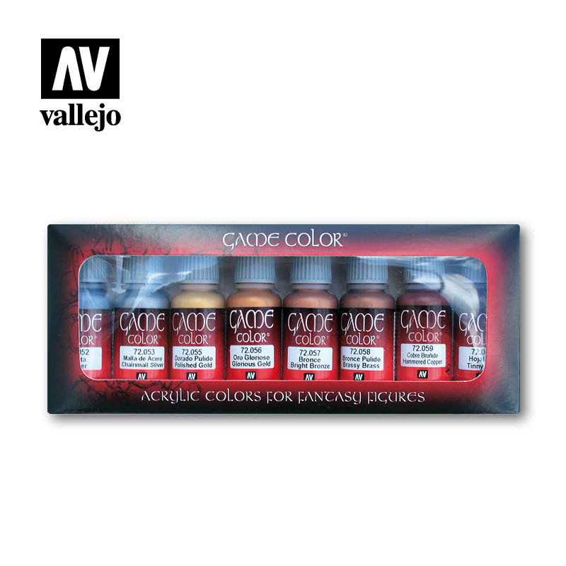 Vallejo Paint - Model Colors Set - Metallic Colors 8x17ml