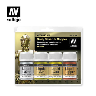 Vallejo Paint - Model Colors Set - Metallic Set 4x35ml