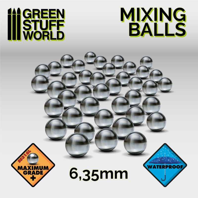 Green Stuff World: Mixing Paint Steel Bearing Balls in 6.35mm