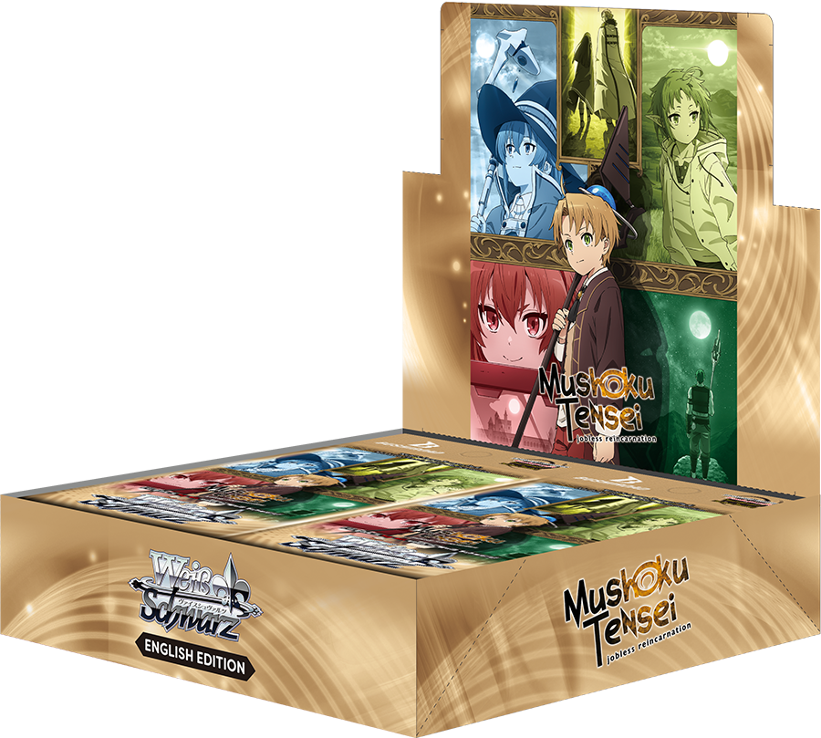 Weiss Schwarz Booster Pack Mushoku Tensei Jobless Reincarnation Booster Box Display