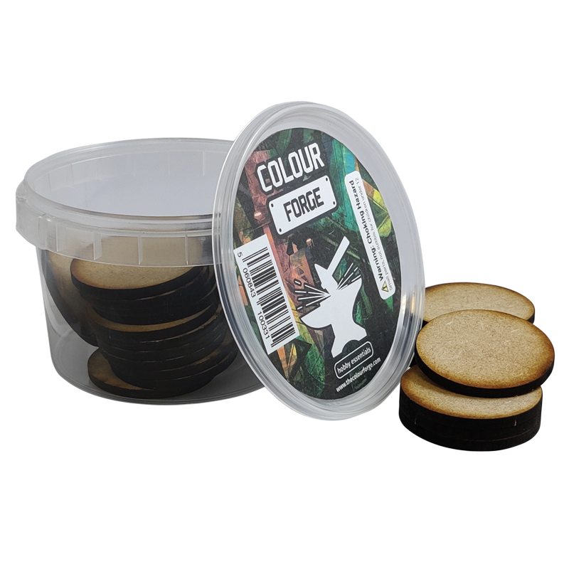 MDF Bases - 40mm Round (30) - Colour Forge