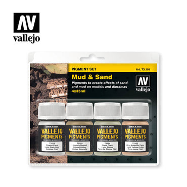 Vallejo Paint - Mud and Sand Pigment Set 4x35ml