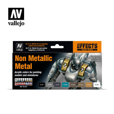 Vallejo Paint - Non Metallic Metal Paint Set 8x17ml