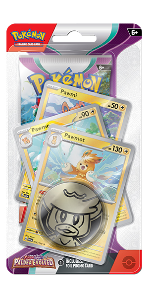 Pokémon TCG: Scarlet & Violet 2 - Paldea Evolved Premium Checklane Blister Pawmot