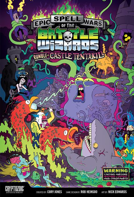 Epic Spell Wars Battle of the Wizards Rumble at Castle Tentakill Boardgame